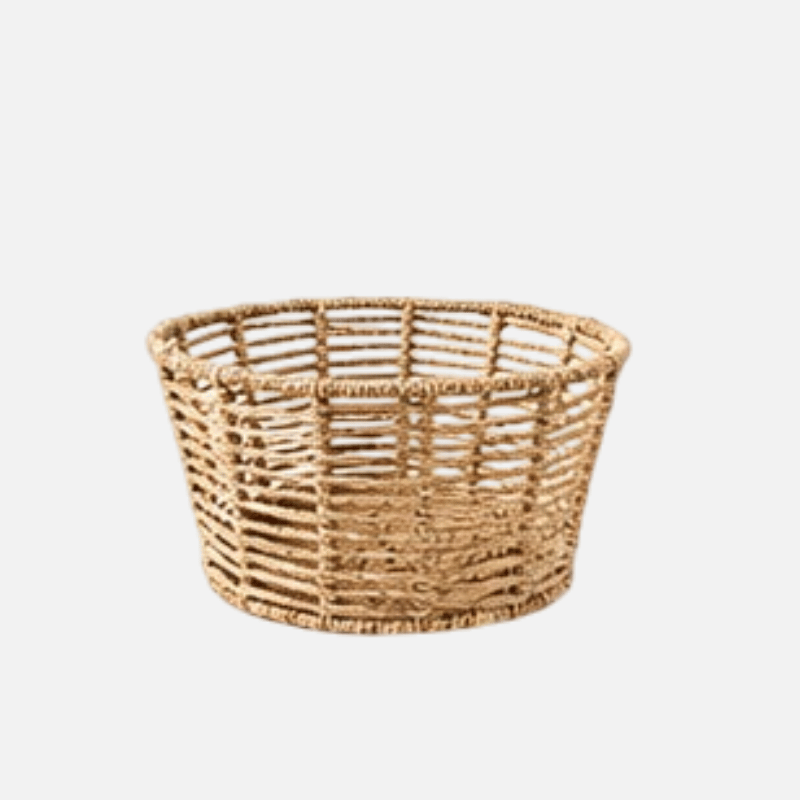 Handcrafted Fashion Seagrass basket with metal frame