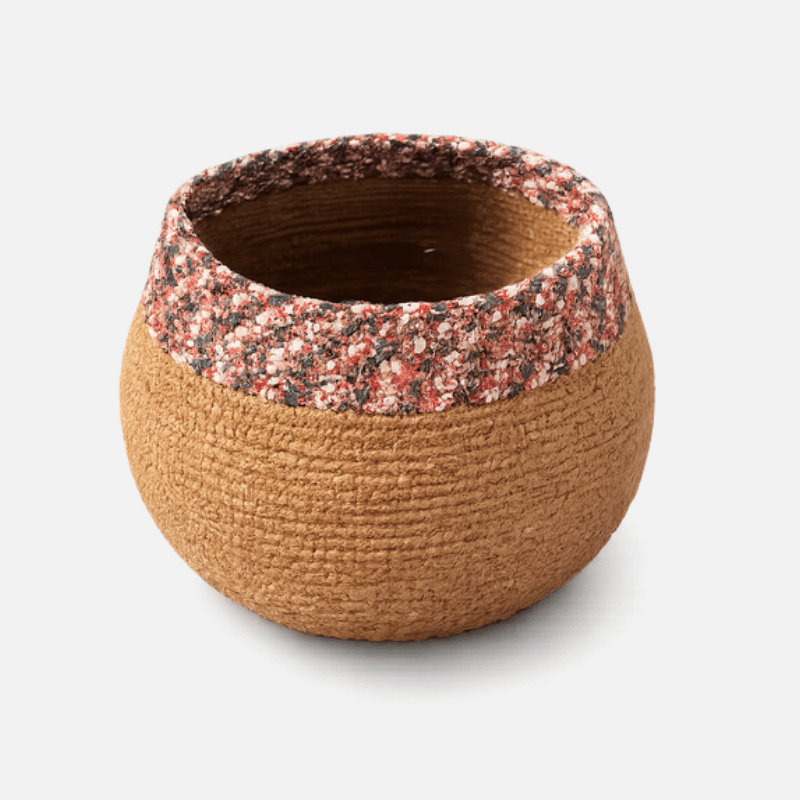 Handcrafted Jute Storage Basket