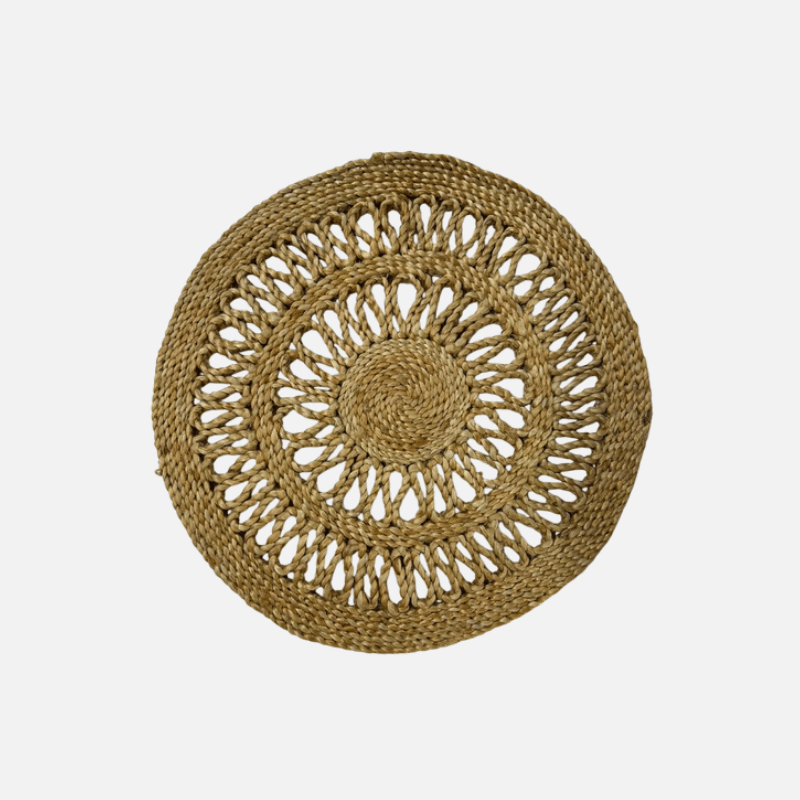 Handcrafted Fashion Jute Round Placemat